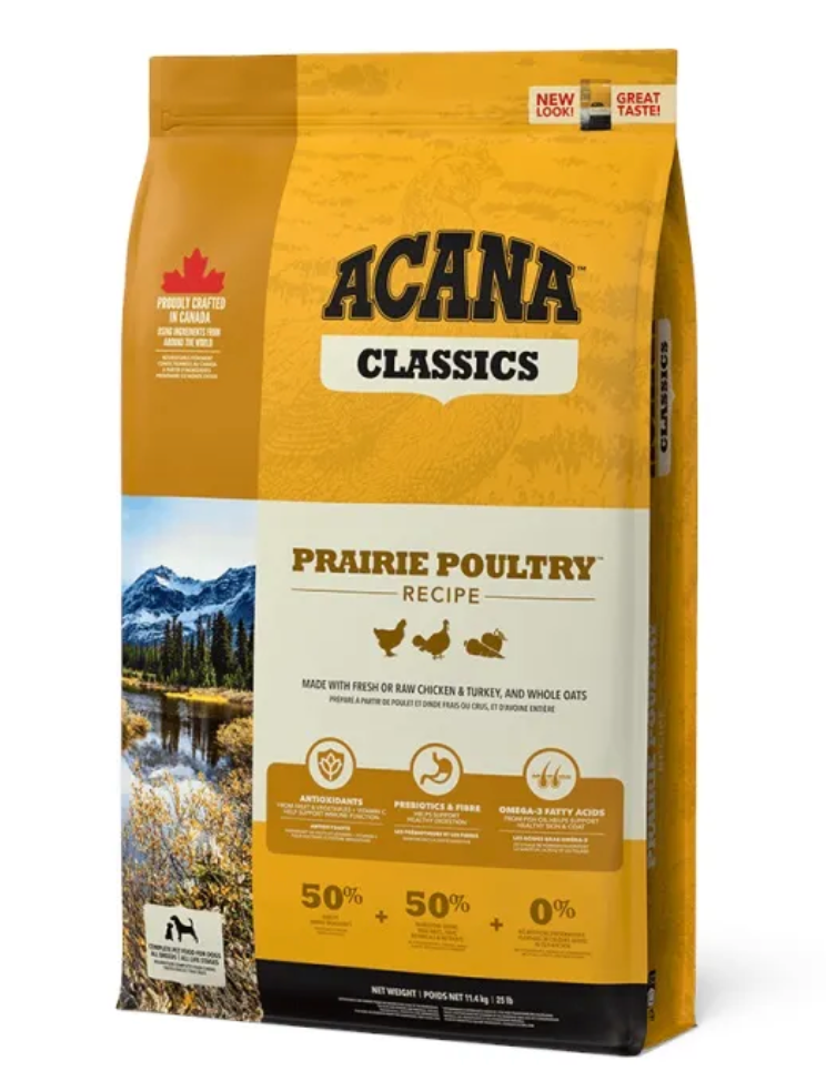 acana dog classic new prairie poultry 9,7kg