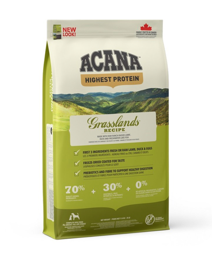 acana dog highest protein grasslands 2kg
